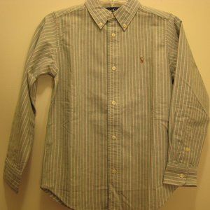 NEW  Ralph Lauren Boys Long Sleeves Stripes Shirt